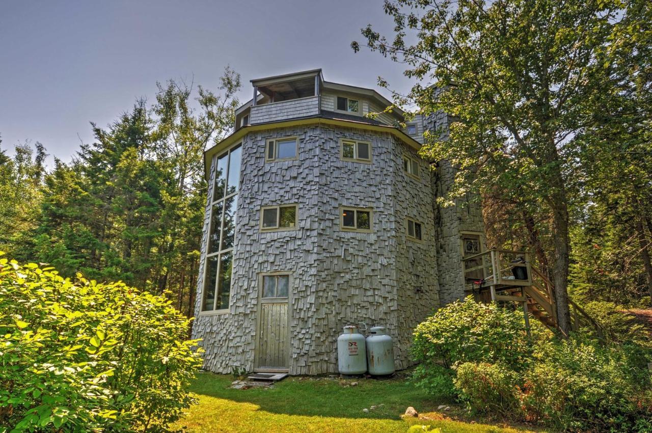 Dragonwood Castle On Waterfront With Stunning View Βίλα Prospect Harbor Εξωτερικό φωτογραφία